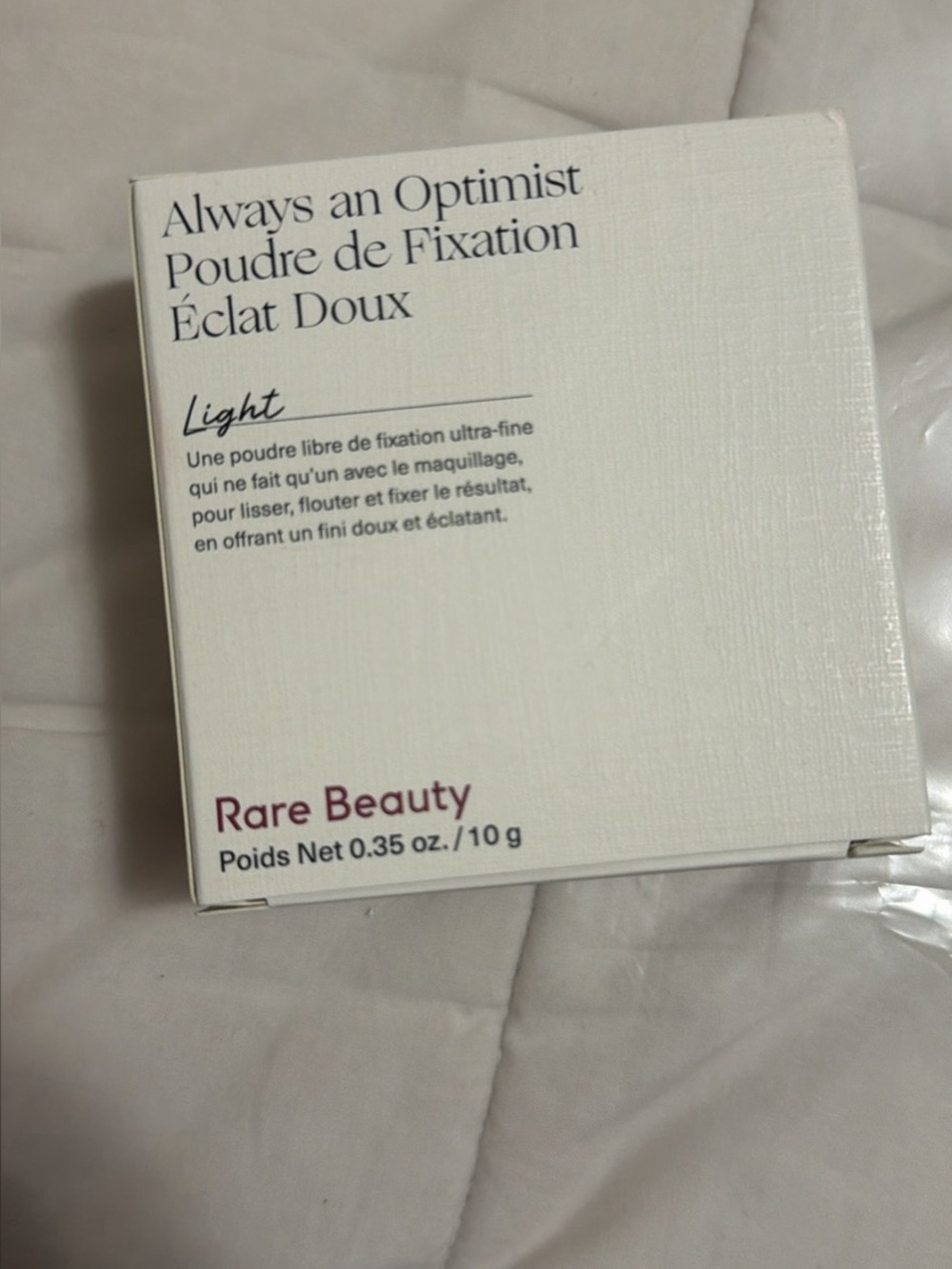 Rare Beauty Always an Optimist Light Setting Powder — light